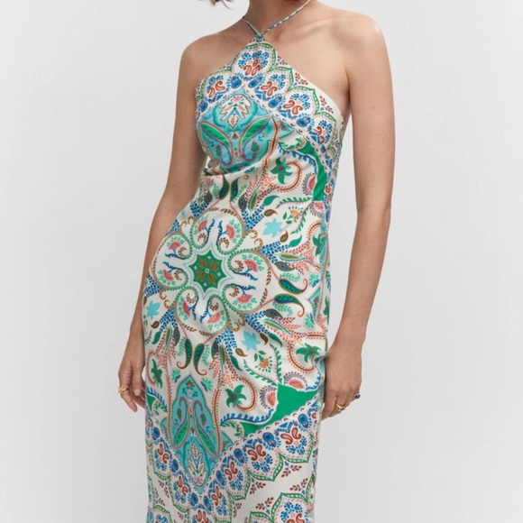 Mango halter neck maxi- like new - Picture 2 of 4